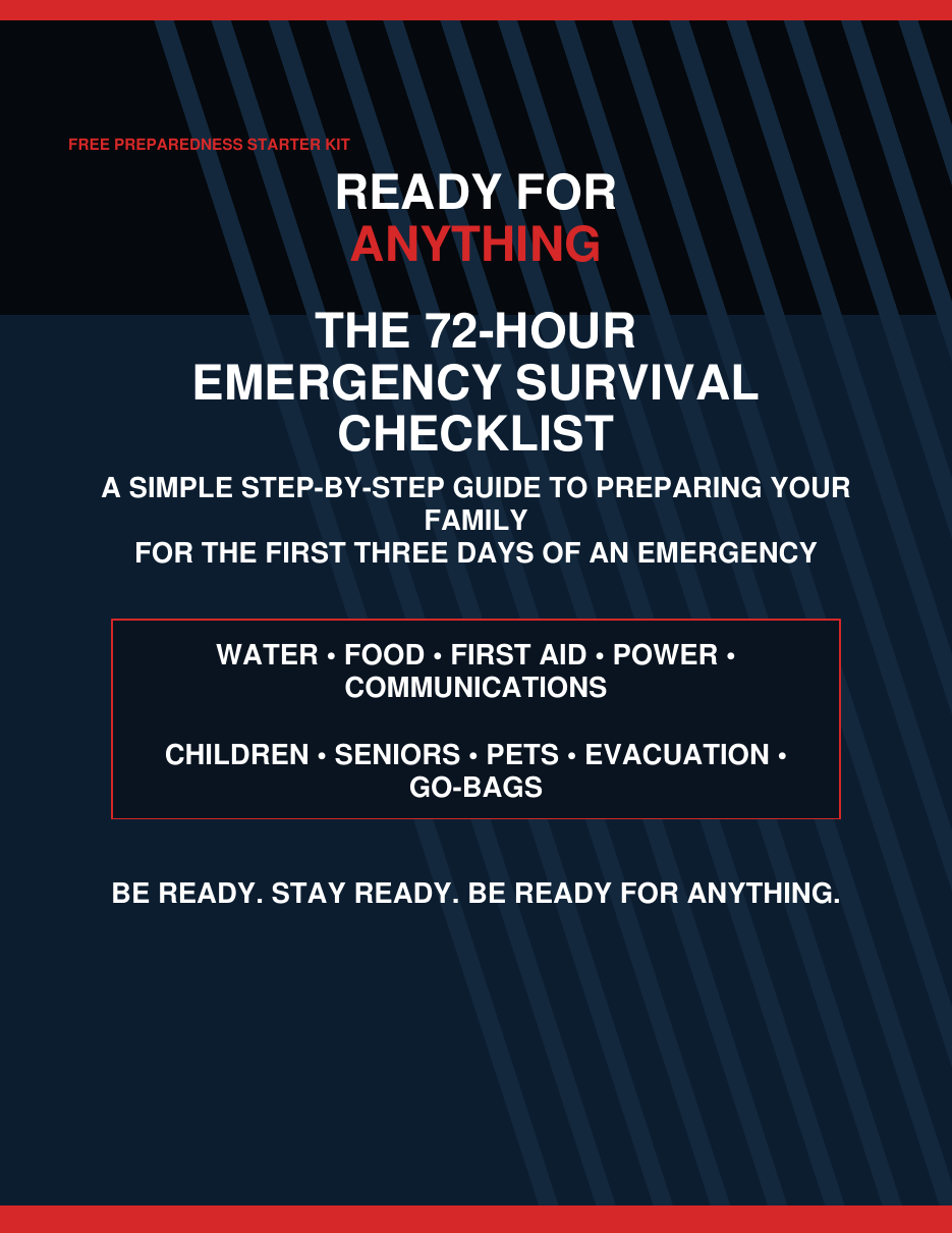 72-Hour Emergency Survival Checklist cover